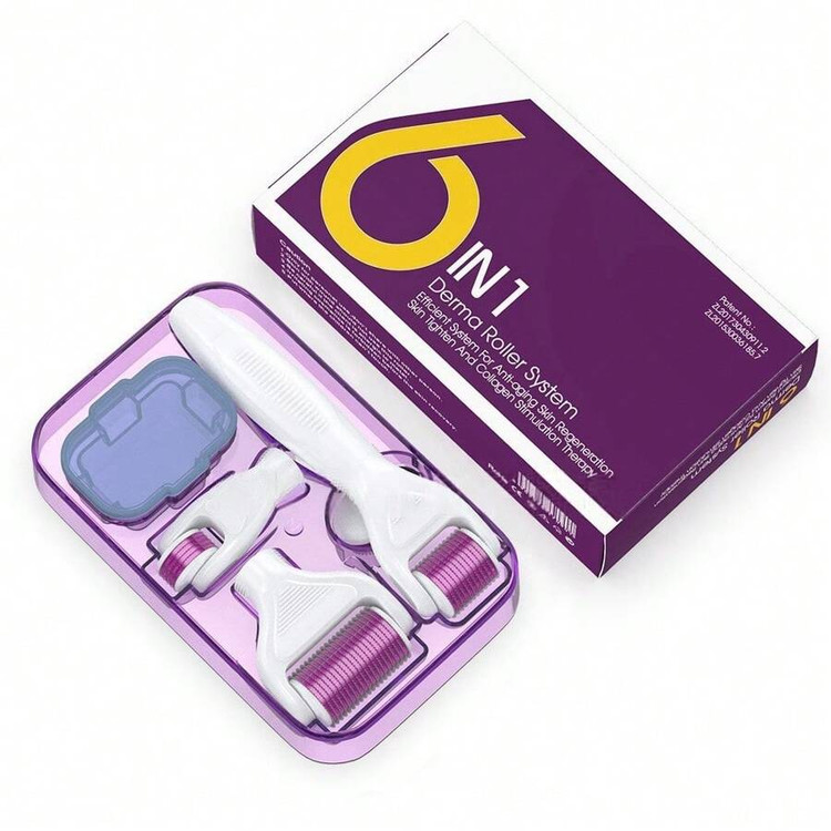 ست کامل درما رولر و درما استمپ – مراقبت از پوست، مو و ریش
