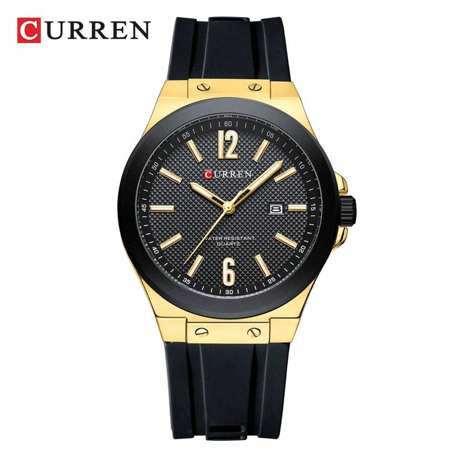 ساعت مردانه Curren اسپرت – بند سیلیکونی ضدآب با تقویم