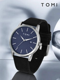 ساعت مردانه TOMI با طراحی مینیمال، صفحه گرد و عقربهای، نمایش تاریخ دقیق – ساده، خوانا و مناسب برای استفاده روزمره