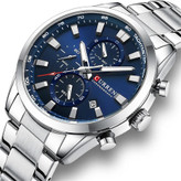 ساعت مردانه کرن مدل 22819509 با موتور کوارتز ژاپنی، کرونوگراف سهموتوره، بند استیل ضدآب و طراحی اسپرت لوکس – انتخابی ایدهآل برای استایل روزمره و هدیه ویژه