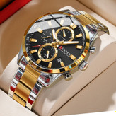 ساعت مردانه کرن مدل 22819509 با موتور کوارتز ژاپنی، کرونوگراف سهموتوره، بند استیل ضدآب و طراحی اسپرت لوکس – انتخابی ایدهآل برای استایل روزمره و هدیه ویژه