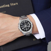 ساعت مردانه لوکس Skmei با حرکت کوارتز دقیق، بند استیل ضد زنگ و مقاومت در برابر آب تا 30 متر مدل 2452