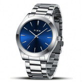 ساعت کوارتز مردانه BIDEN با بند استیل ضد زنگ، طراحی ساده شرکتی، مقاوم در برابر آب—گزینهای ایدهآل برای کاربرد روزمره و هدیه