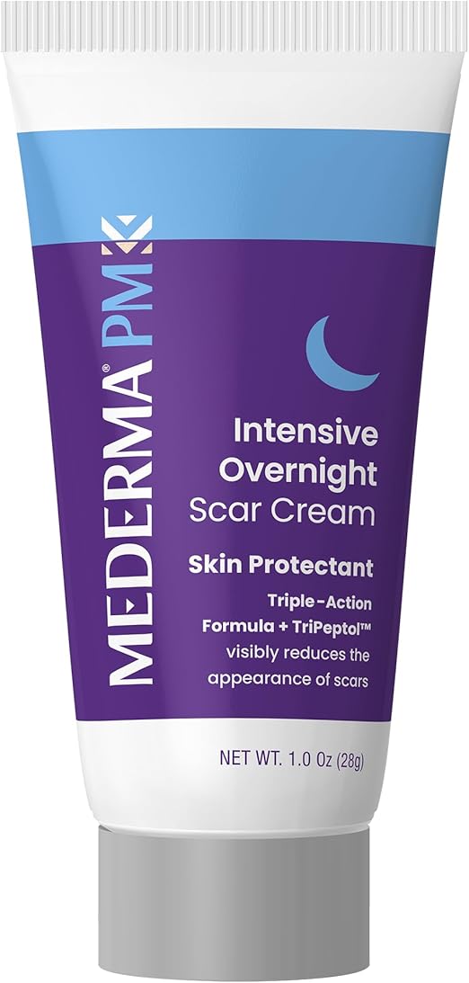 رم شبانه‌ترمیم‌کننده قوی Mederma (PM Intensive Overnight Scar Cream) – بازسازی پوست در خواب با فرمول سه‌گانه Tripeptol™