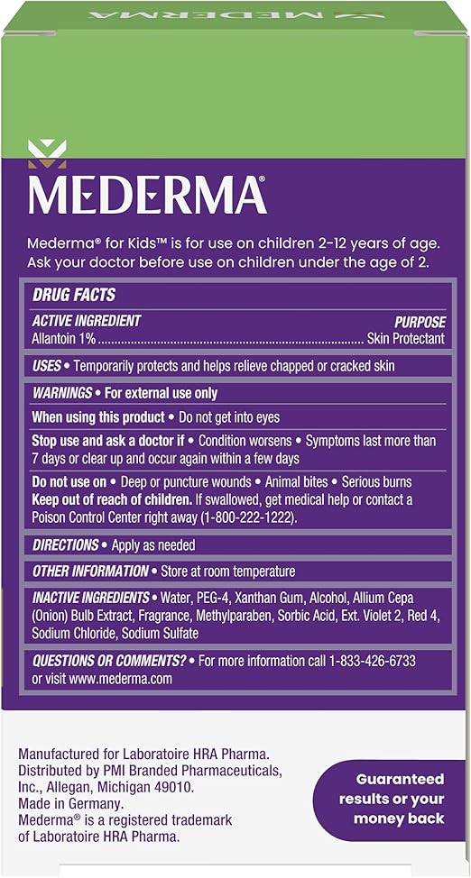 ژل مخصوص کودکان Mederma (بنفش دوست‌داشتنی) – کاهش مشهود جای زخم با فرمول سه‌گانه‌ای ایمن برای پوست کودک