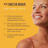 کرم محافظ و درمانی Mederma Scar Cream Plus SPF 30 – محافظت همهکاره و بهبود ظاهری جای زخم