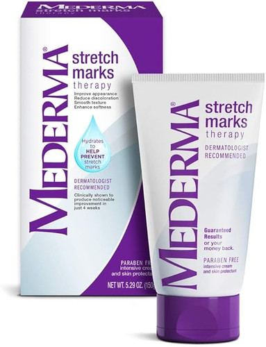 عنوان اصلی: کرم درمان ترکهای پوستی مدرما مدل Stretch Marks Therapy – 50 گرم – حاوی عصاره گیاهی Cepalin، هیالورونیک اسید و عصاره سنتلا آسیاتیکا – مناسب برای استفاده در دوران بارداری از سهماهه دوم به بعد
