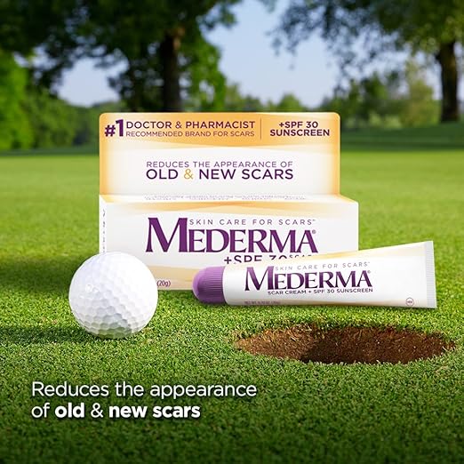 کرم محافظتی مدرما با SPF 30 (Mederma Scar Cream Plus SPF 30) – کاهش‌دهنده ظاهر جای زخم‌های قدیمی و جدید با محافظت کامل در برابر آفتاب، حجم 20 گرم