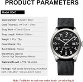 ساعت LN LENQIN R015 آنالوگ 30M ضدآب با بند سیلیکونی و صفحه شبتاب