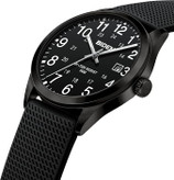 ساعت LN LENQIN R015 آنالوگ 30M ضدآب با بند سیلیکونی و صفحه شبتاب