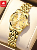 ساعت OLEVS زنانه الماسی استیل ضد آب با موتور کوارتز