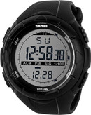 ساعت دیجیتال ورزشی SKMEI مدل ۱۰۲۵ مشکی با مقاومت آب، قاب ABS و بند PU/استیل