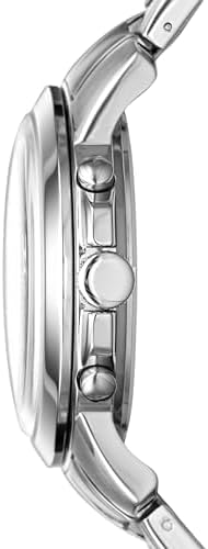 ساعت کرنوگراف کلاسیک Fossil مدل Grant FS4736IE با بدنه و بند فولاد صیقلی، صفحه مشکی با شماره‌های رومی و مقاومت ۵۰ متر