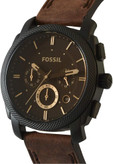 ساعت مردانه فسیل مدل FS4656 با صفحه قهوهای و بند چرمی قهوهای – طراحی کرنوگراف کلاسیک